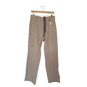 Cherokee Medium Infinity Men Khaki Uniform Athletic Fit Wrinkle Resistant Pants